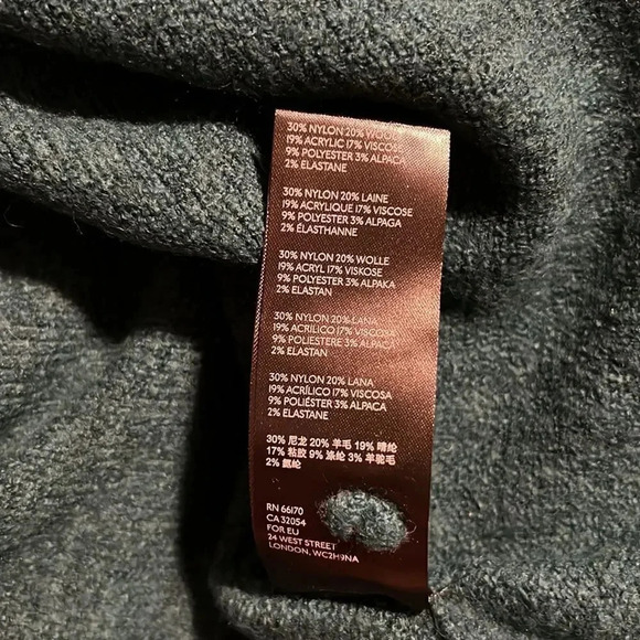 Anthropologie | Joy Fringed V Neck Sweater Medium New Dark Turquoise Teal New - Picture 13 of 14